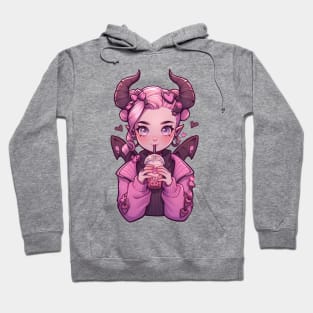 Lily, the bubble tea succubus Hoodie